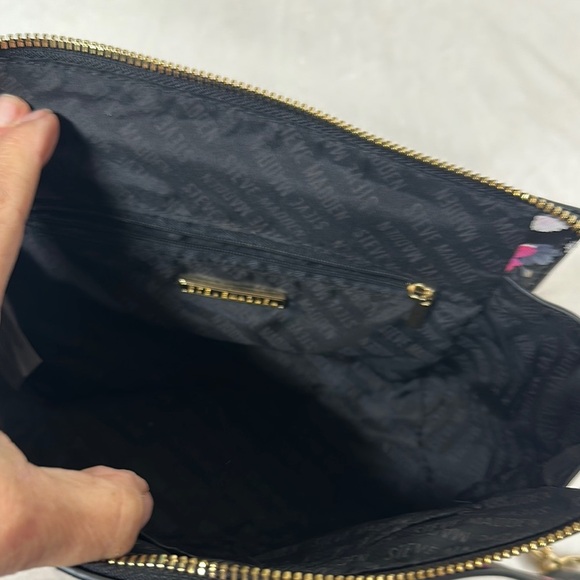 Steve Madden Black and Pink Floral Crossbody Bag - Picture 11 of 11